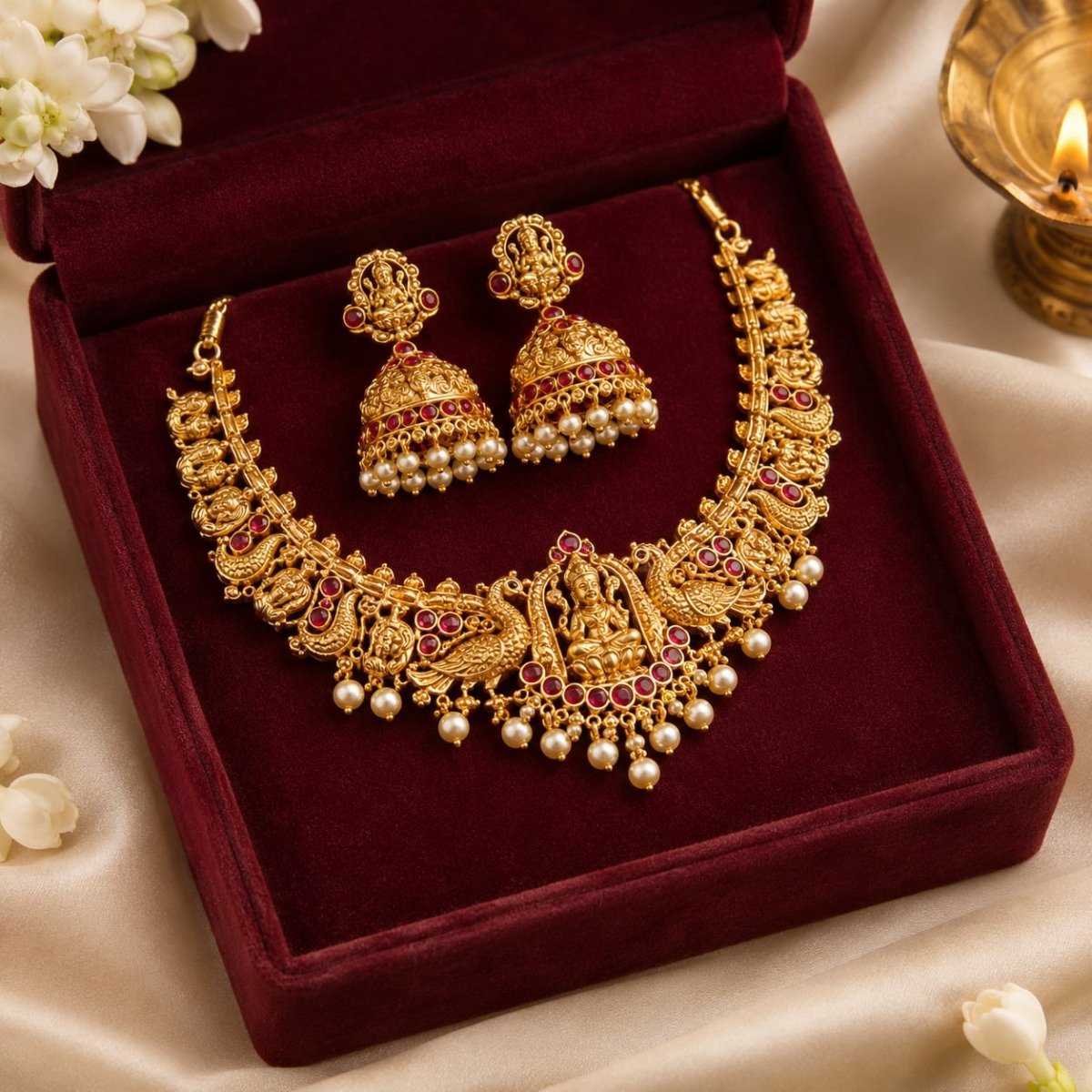 Kemp Choker and Jhumka Set